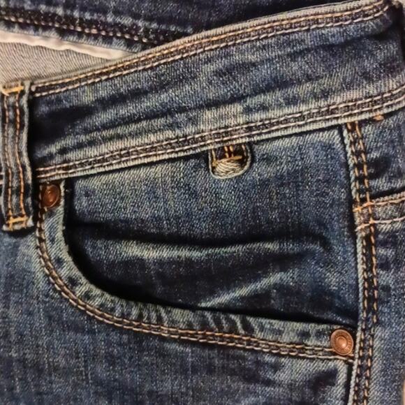 Status Quo Jeans Mens 36W x 43L SLIM FIT Dark Blue Washed Denim Legend for 98 - Picture 11 of 14